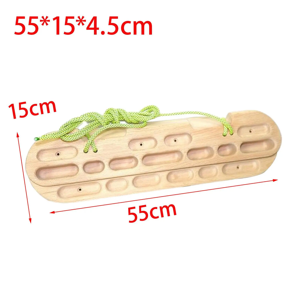 Wooden Climbing Fingerboard – Hang Board for Grip & Upper Body Training