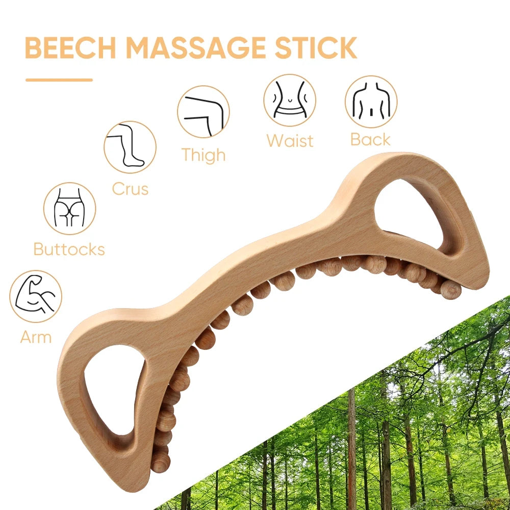 Wood Therapy Massage Tool Set – Manual Body Massage & Muscle Relaxation Kit