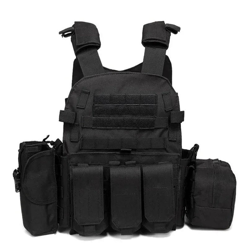 Tactical Molle Vest with Adjustable Straps – Outdoor Training & Utility Gear