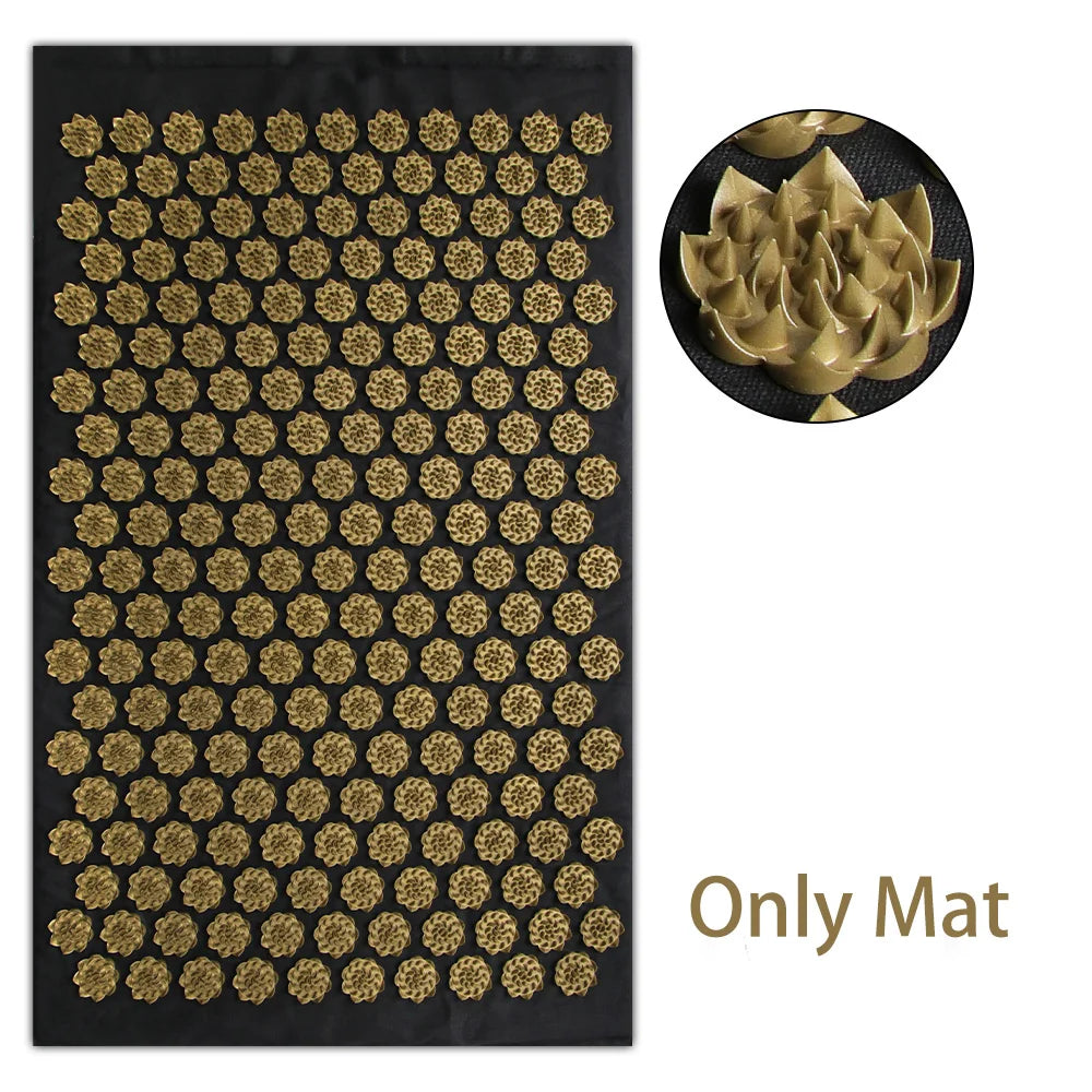 Lotus Spike Acupressure Massage Mat – Neck, Back & Foot Relaxation Mat