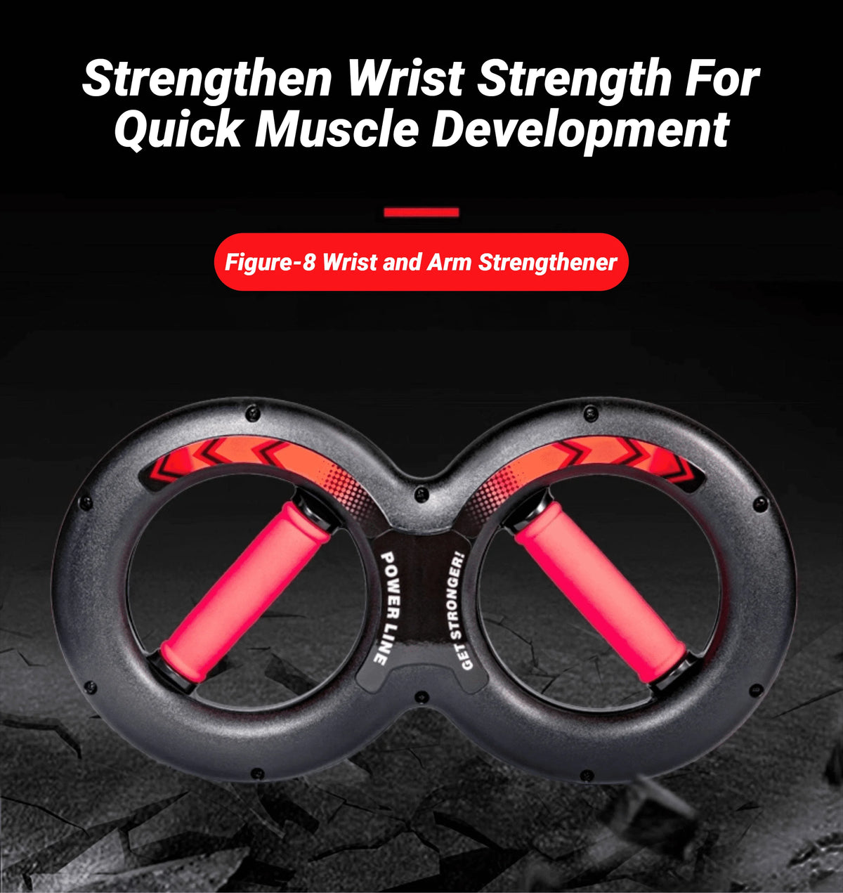 8-Shape Hand Grip Strength Trainer – Forearm & Wrist Spring Exerciser