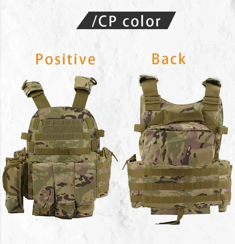Tactical Molle Vest with Adjustable Straps – Outdoor Training & Utility Gear