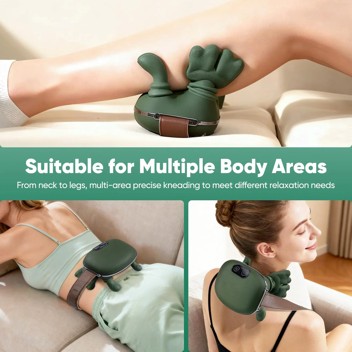 Electric Neck & Shoulder Massager – Wireless Back & Shoulder Kneading Massage Shawl for Pain Relief