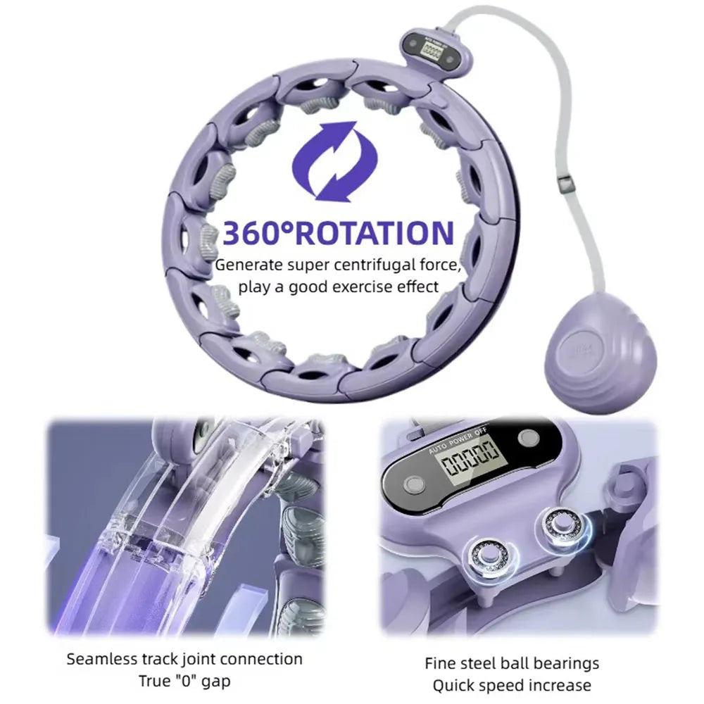 Smart Detachable Hula Hoop with Counting – Waist Shaping & Abdominal Tightening Fitness Ring