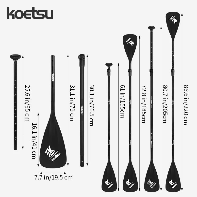 2-in-1 Aluminum SUP & Kayak Paddle with Nylon Blade – Adjustable and Lightweight