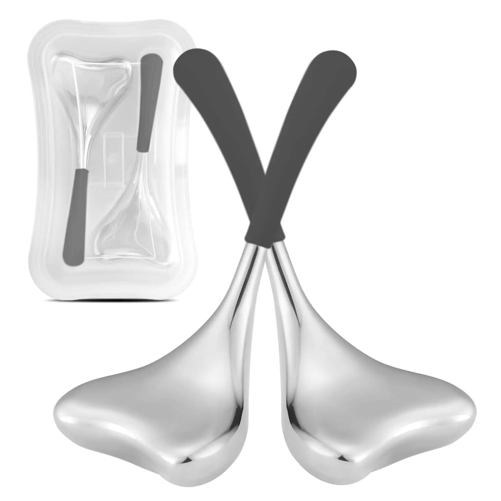 Stainless Steel Gua Sha Therapy Massage Tools – Facial, Eye & Body Muscle Relief Scraping Set