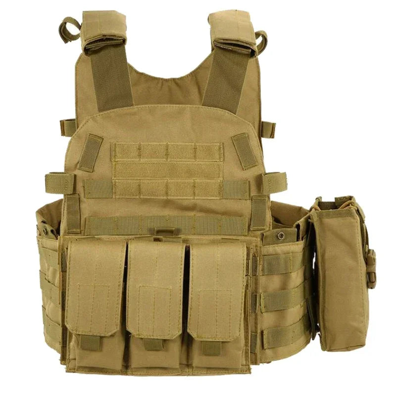 Tactical Molle Vest with Adjustable Straps – Outdoor Training & Utility Gear