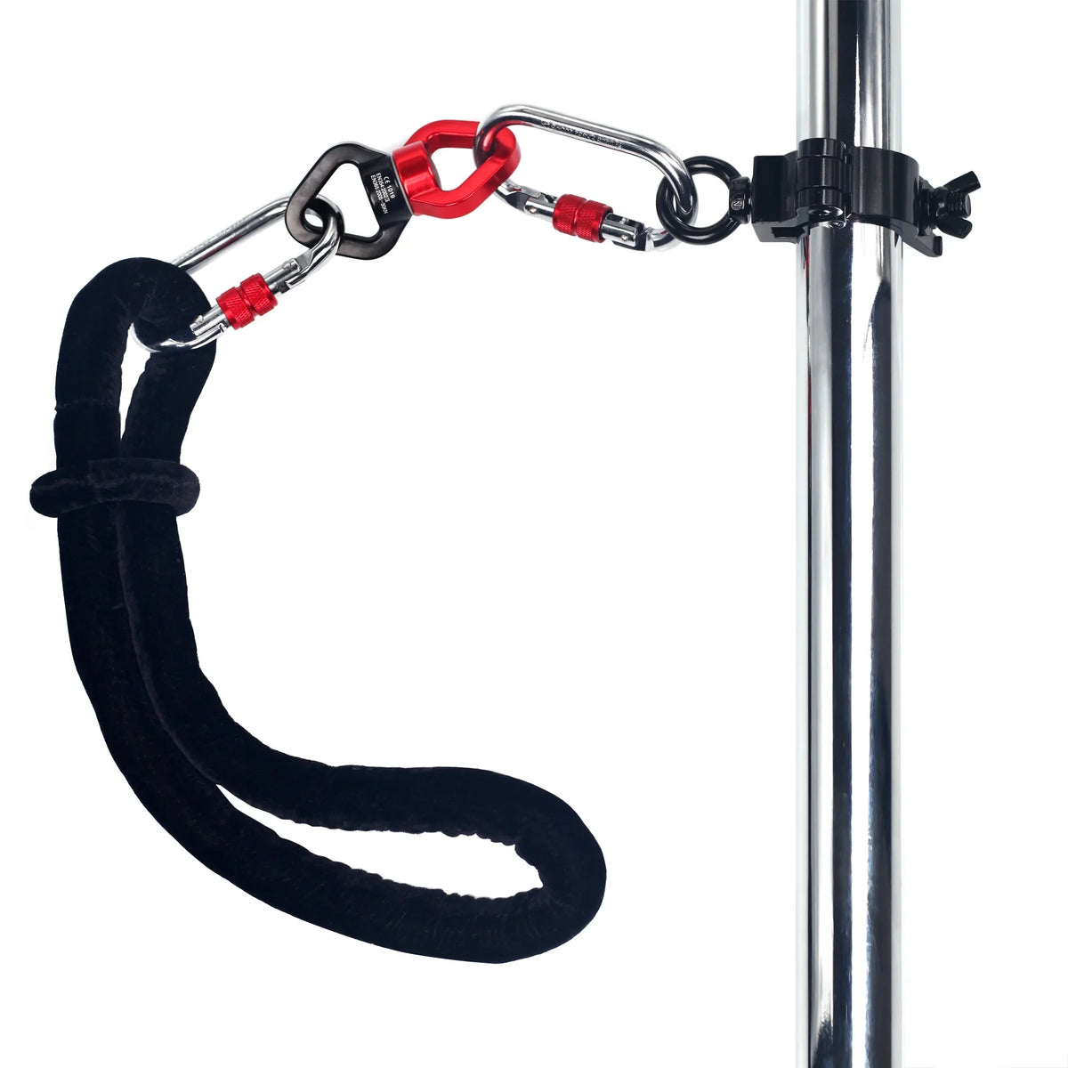 Fly Grip Pole Dance Combo Set - Steel Pole with Silk & Satin for Aerial Yoga & Dancing