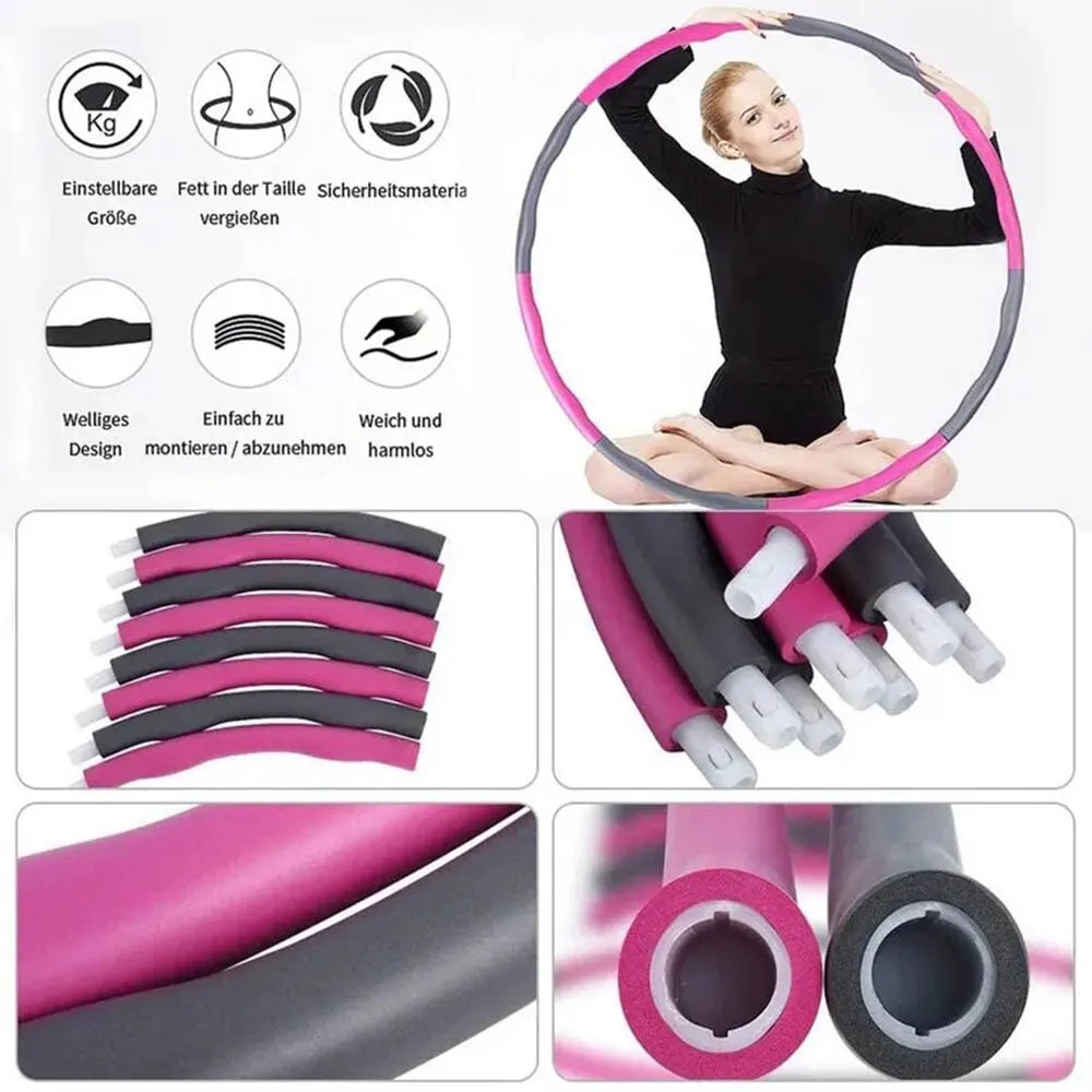Adjustable Hula Hoop Ring – Removable Fitness Training Circle for Adults