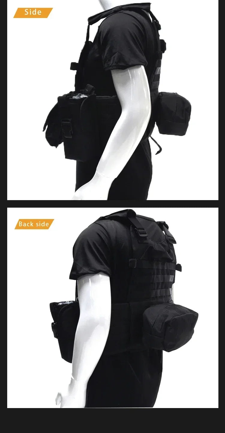 Tactical Molle Vest with Adjustable Straps – Outdoor Training & Utility Gear