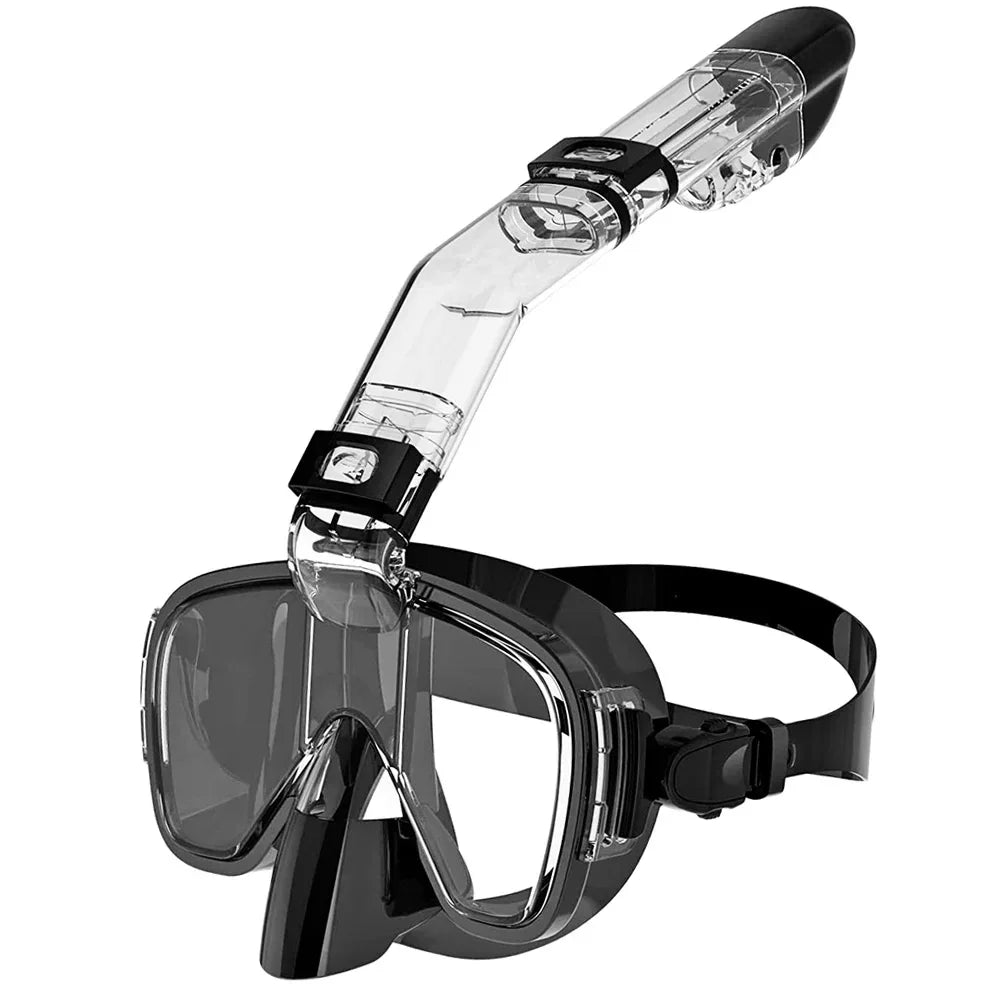Half Face Snorkeling Mask Set Anti-Fog Scuba Diving Swimming Mask for Adults