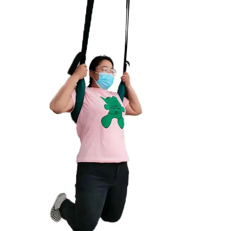Adjustable Back Stretch Strap – Hanging Waist Support Fitness Belt