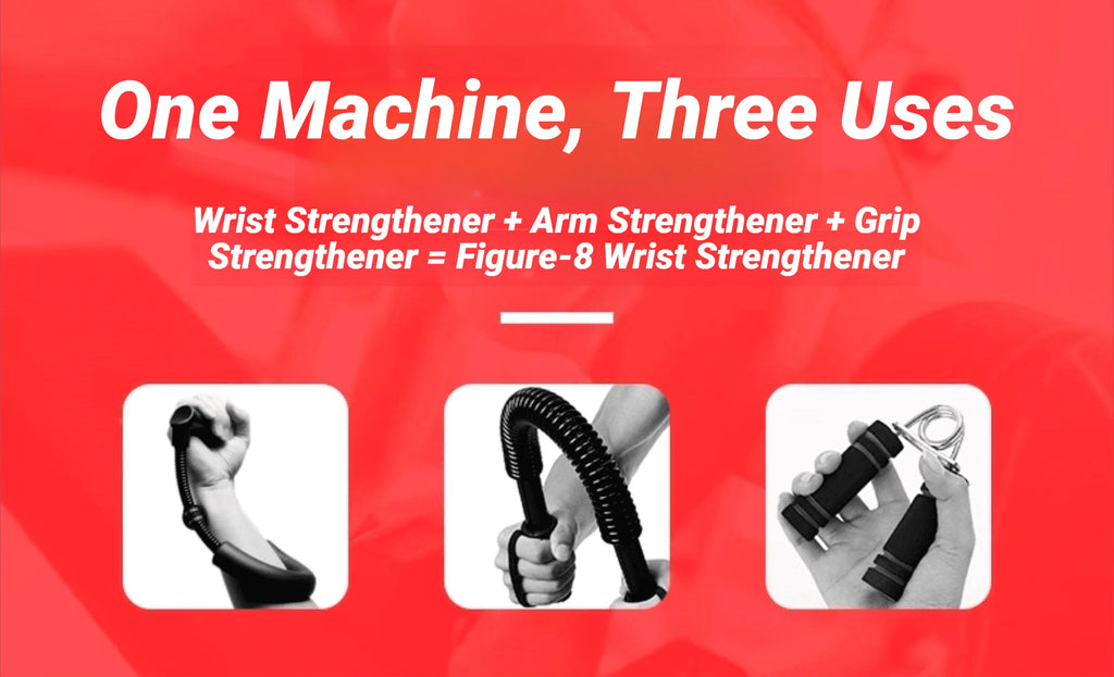 8-Shape Hand Grip Strength Trainer – Forearm & Wrist Spring Exerciser