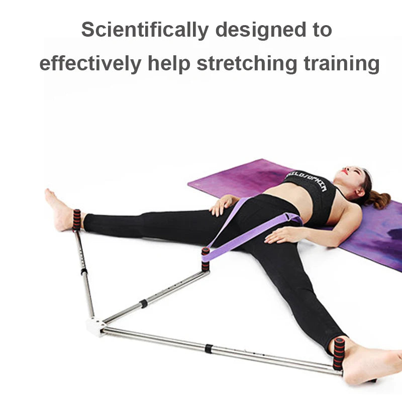 3 Bar Adjustable Leg Stretcher – Stainless Steel Split Stretching Machine with 9 Hole Adjustment