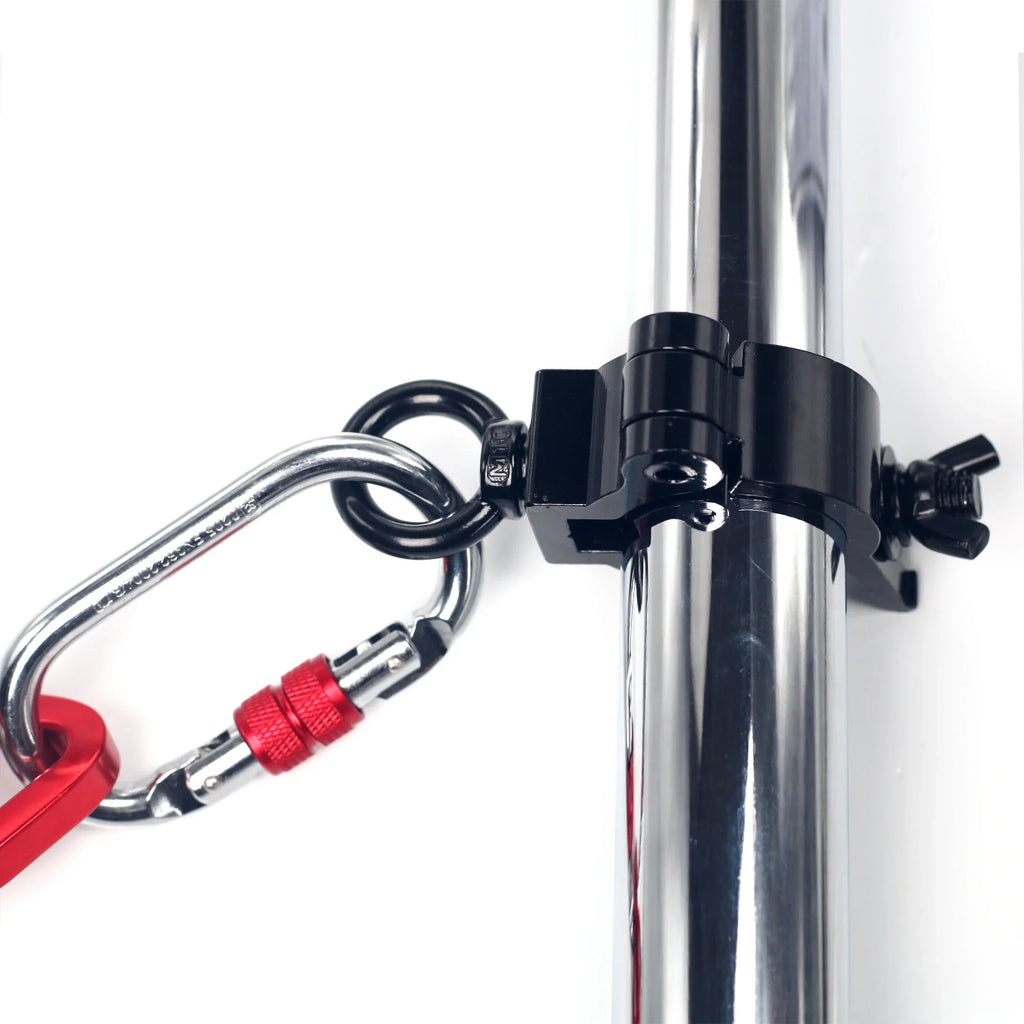 Fly Grip Pole Dance Combo Set - Steel Pole with Silk & Satin for Aerial Yoga & Dancing