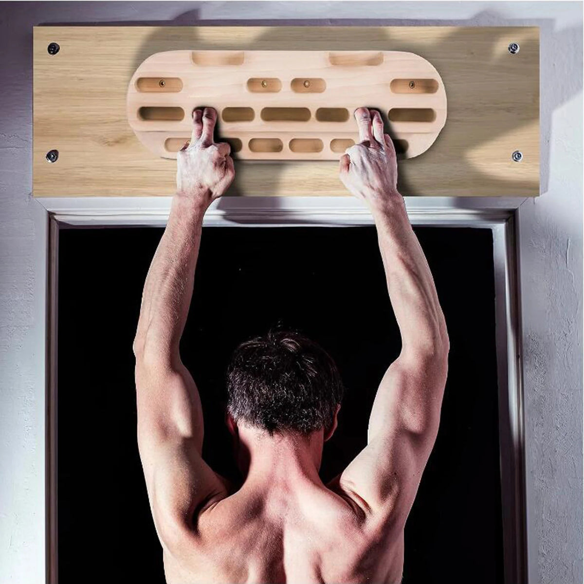 Wooden Climbing Fingerboard – Hang Board for Grip & Upper Body Training