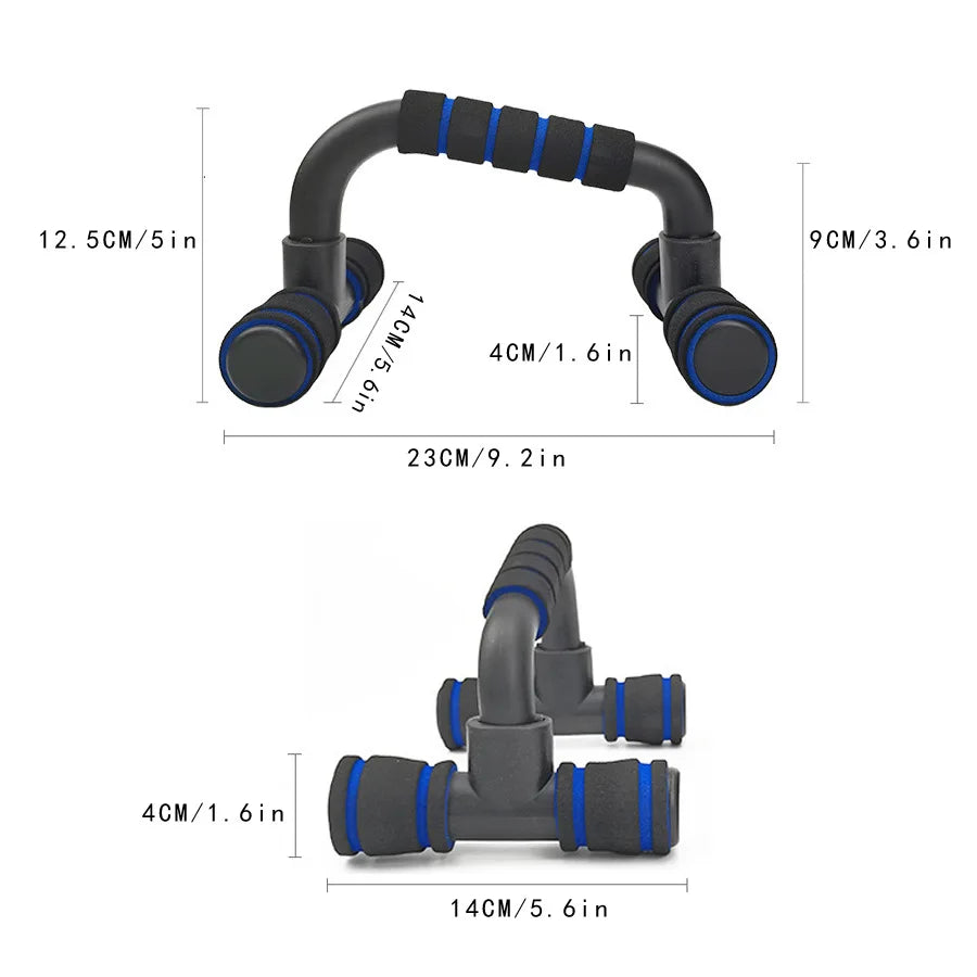 H-Shaped Push Up Bars – Anti-Slip Home Fitness Support Handles