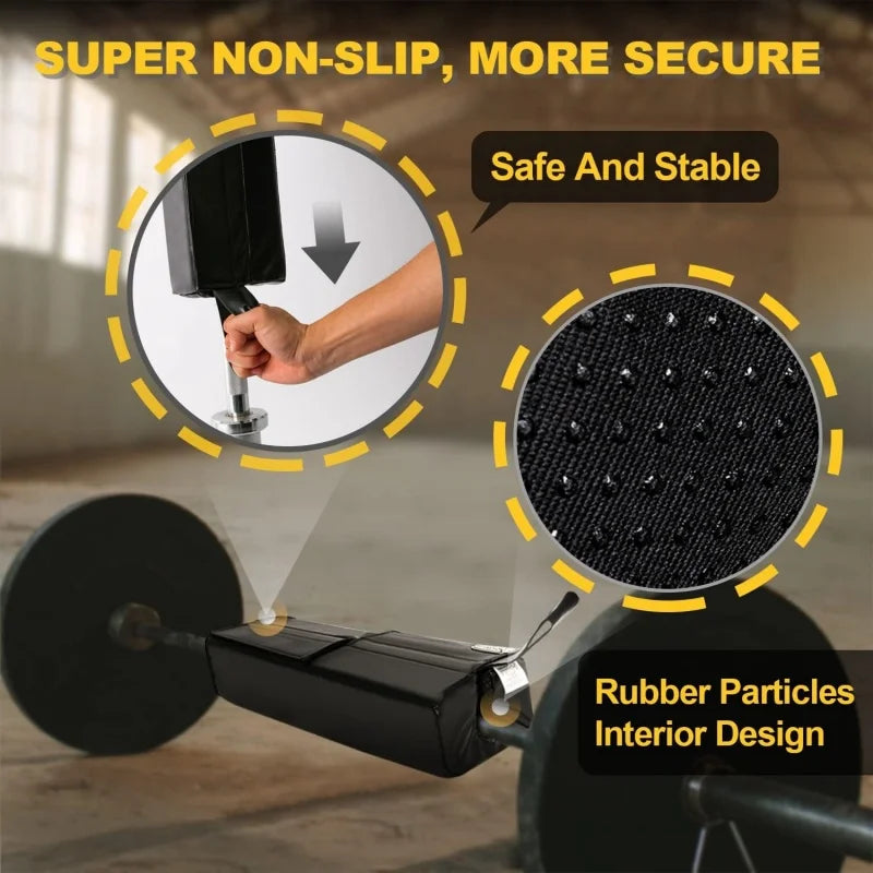 Square Hip Thrust Pad – Protective Barbell Pad for Squats, Lunges & Bench Press