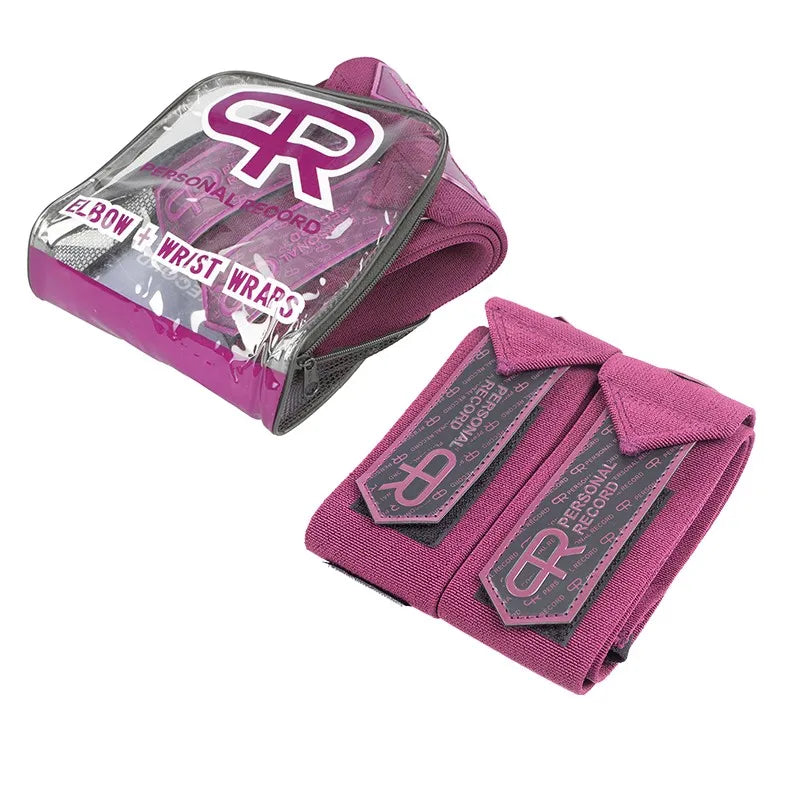 Elbow Support Wraps – 2-Pack 90 cm Elastic Compression Straps for Weight Lifting & Powerlifting