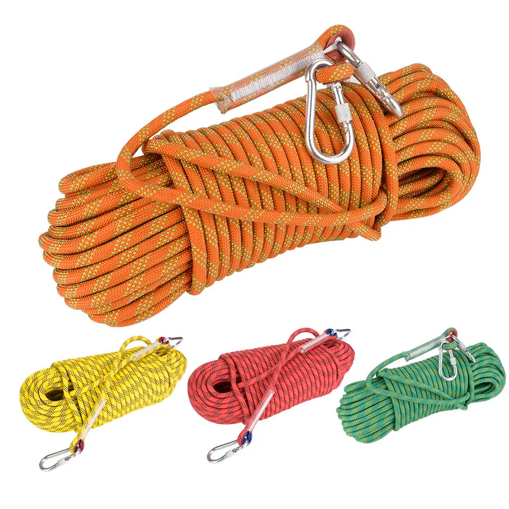 12mm 30m Outdoor Rock Climbing Rope – Heavy Duty Survival & Escape Cord
