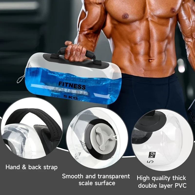 Portable Aqua Training Bag – Adjustable Water Weight Bag for Gym & Home Workouts