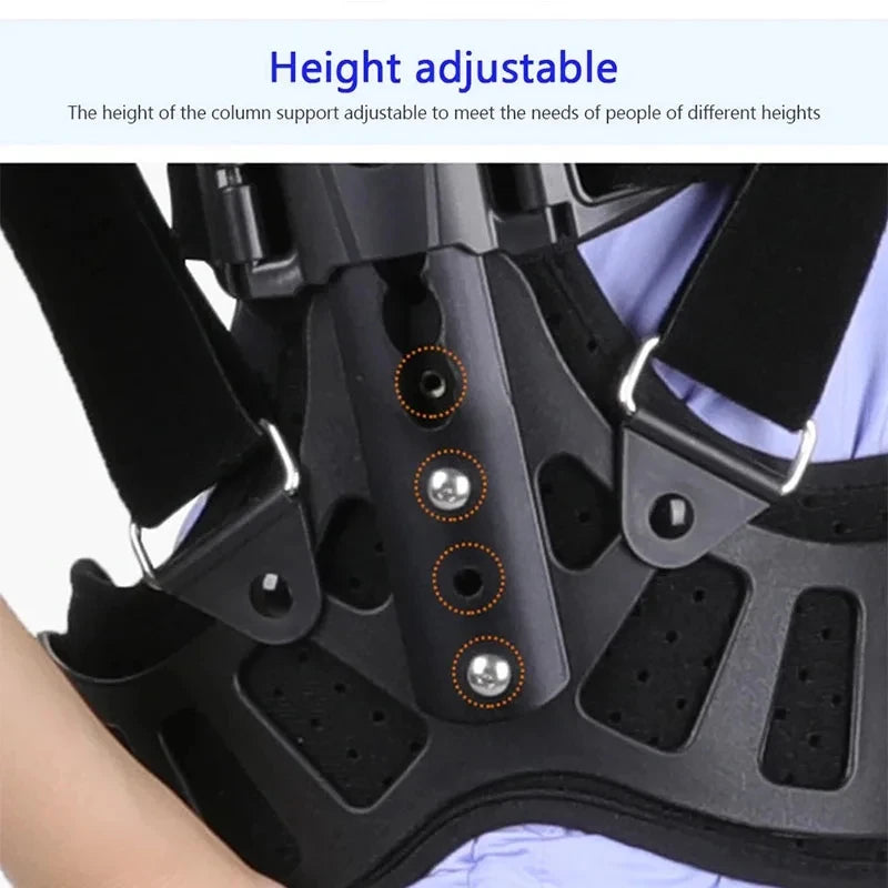 Adjustable Back Support Brace – Aluminium Alloy Posture Support Strap