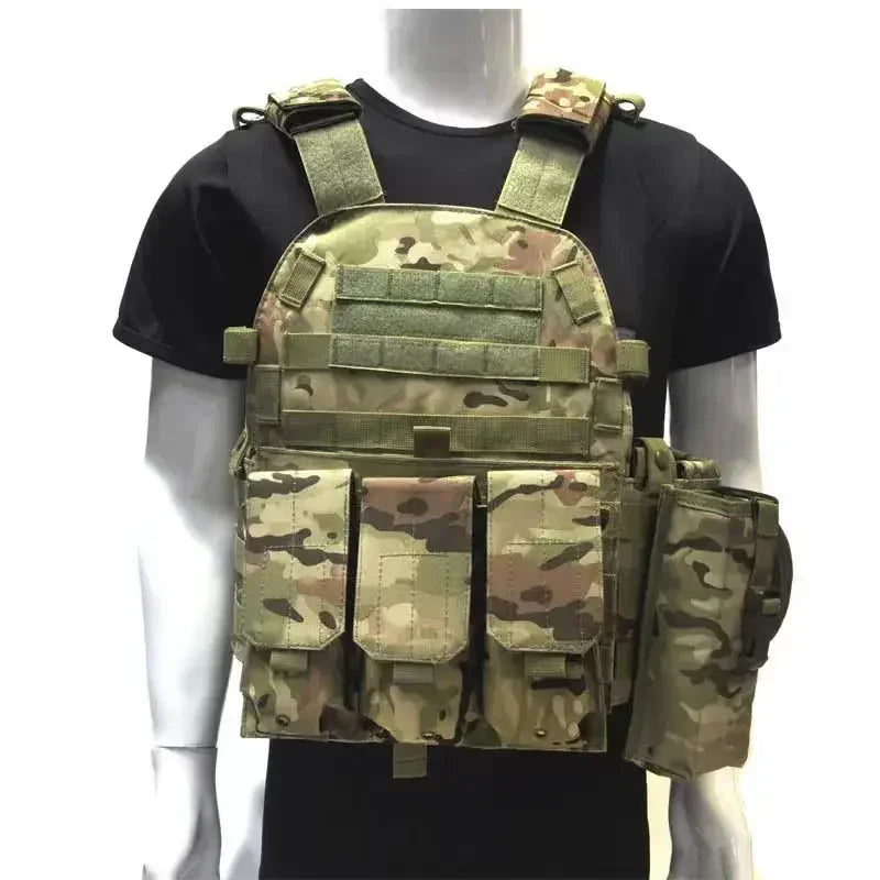 Tactical Molle Vest with Adjustable Straps – Outdoor Training & Utility Gear