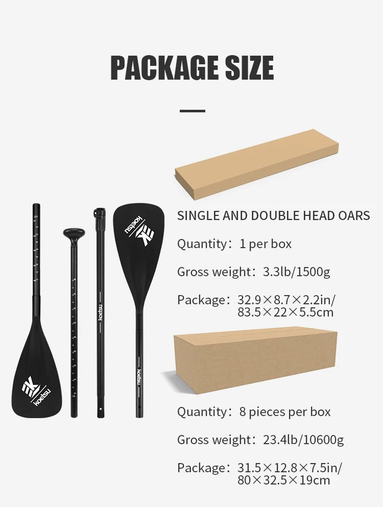 2-in-1 Aluminum SUP & Kayak Paddle with Nylon Blade – Adjustable and Lightweight