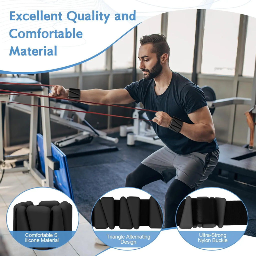 Wrist & Ankle Pilates Weights – Set of 2 (1LB/2LB Each) for Home & Fitness Workouts