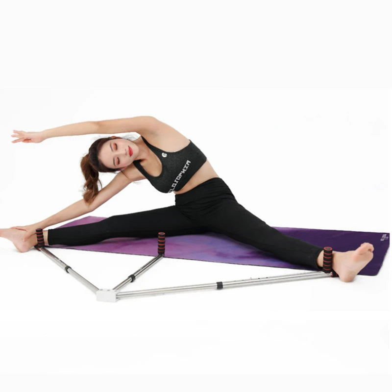 3 Bar Adjustable Leg Stretcher – Stainless Steel Split Stretching Machine with 9 Hole Adjustment