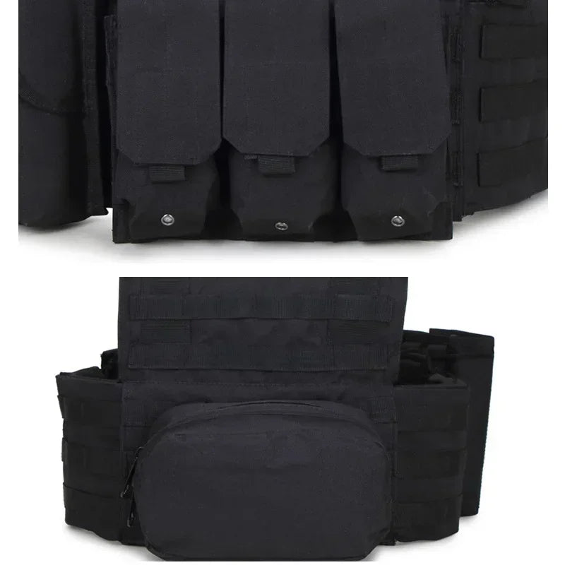 Tactical Molle Vest with Adjustable Straps – Outdoor Training & Utility Gear