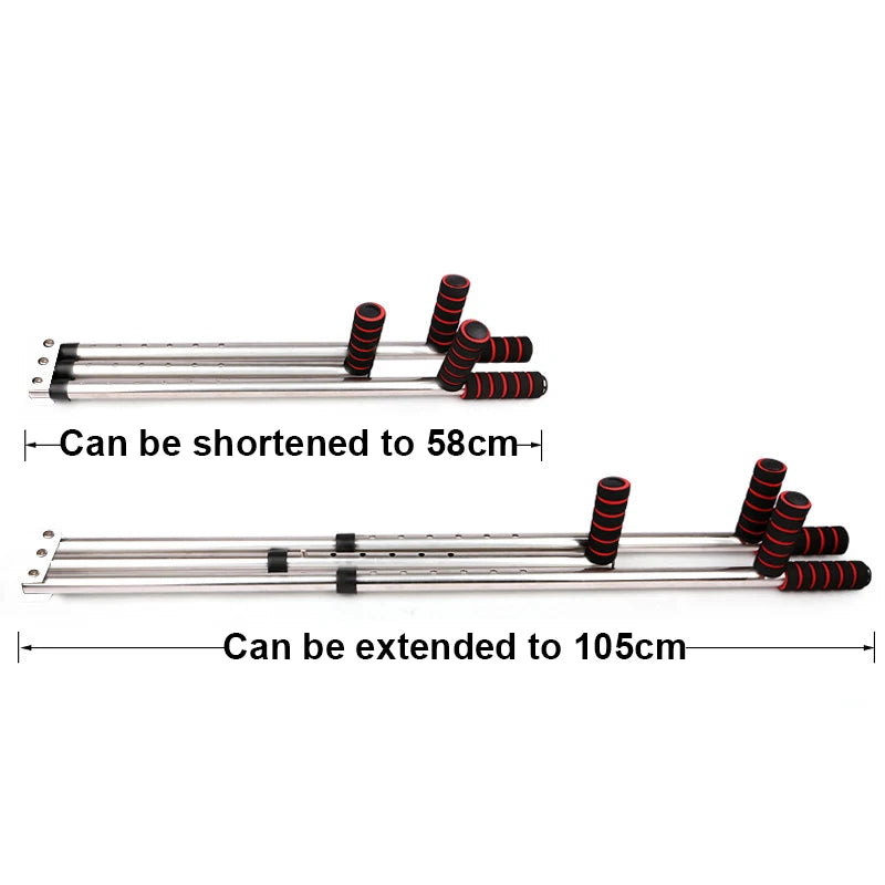 3 Bar Adjustable Leg Stretcher – Stainless Steel Split Stretching Machine with 6 Hole Adjustment