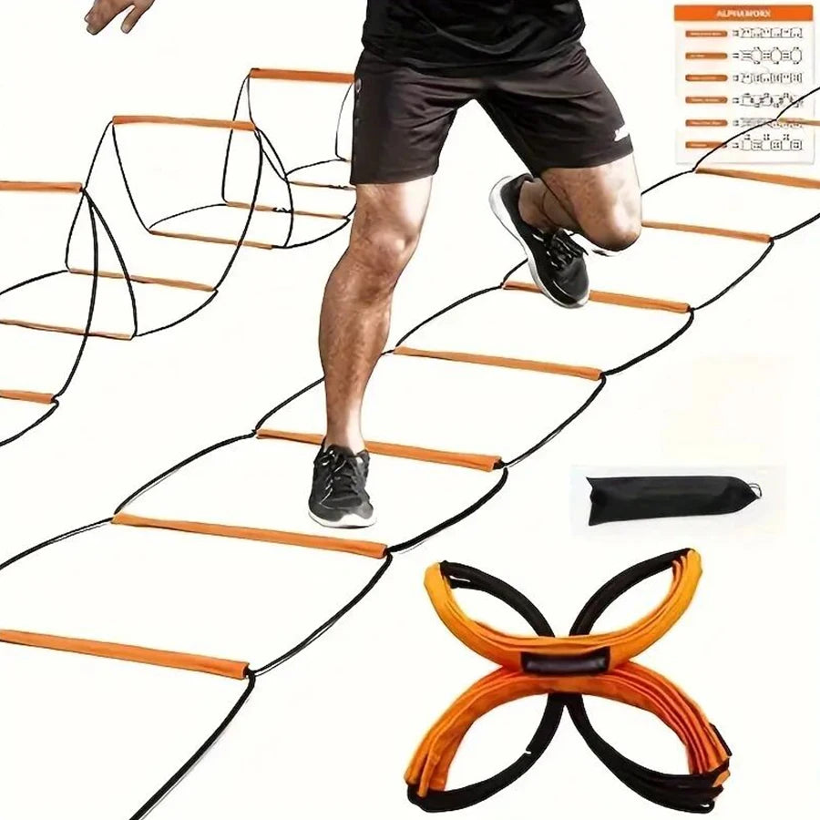 10-Grid Agility Training Ladder – Portable Speed & Footwork Training Equipment