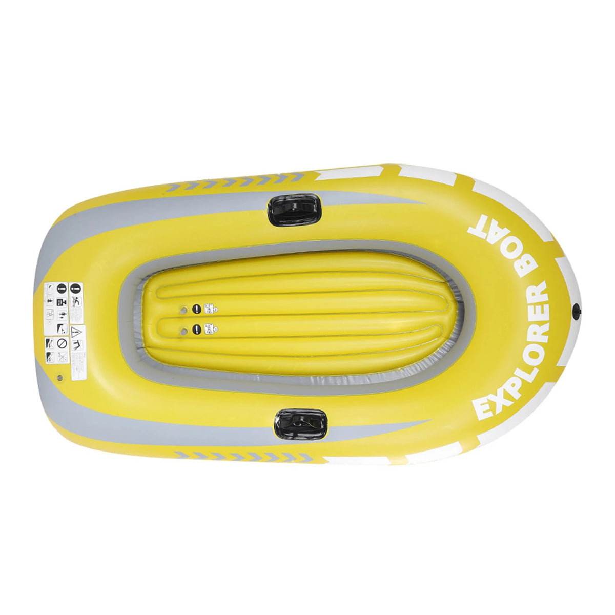Inflatable PVC Kayak Canoe for 2 Persons – Lightweight Rowing Boat for Fishing & Drifting