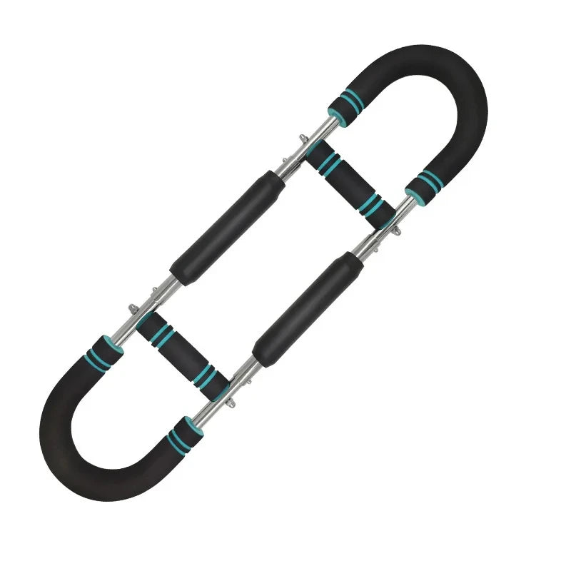 Adjustable U-Shaped Arm Exerciser – Spring Workout Bar with Foam Handles