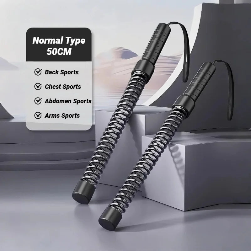 Strength Training Spring Bar – Ergonomic Biceps & Triceps Muscle Trainer
