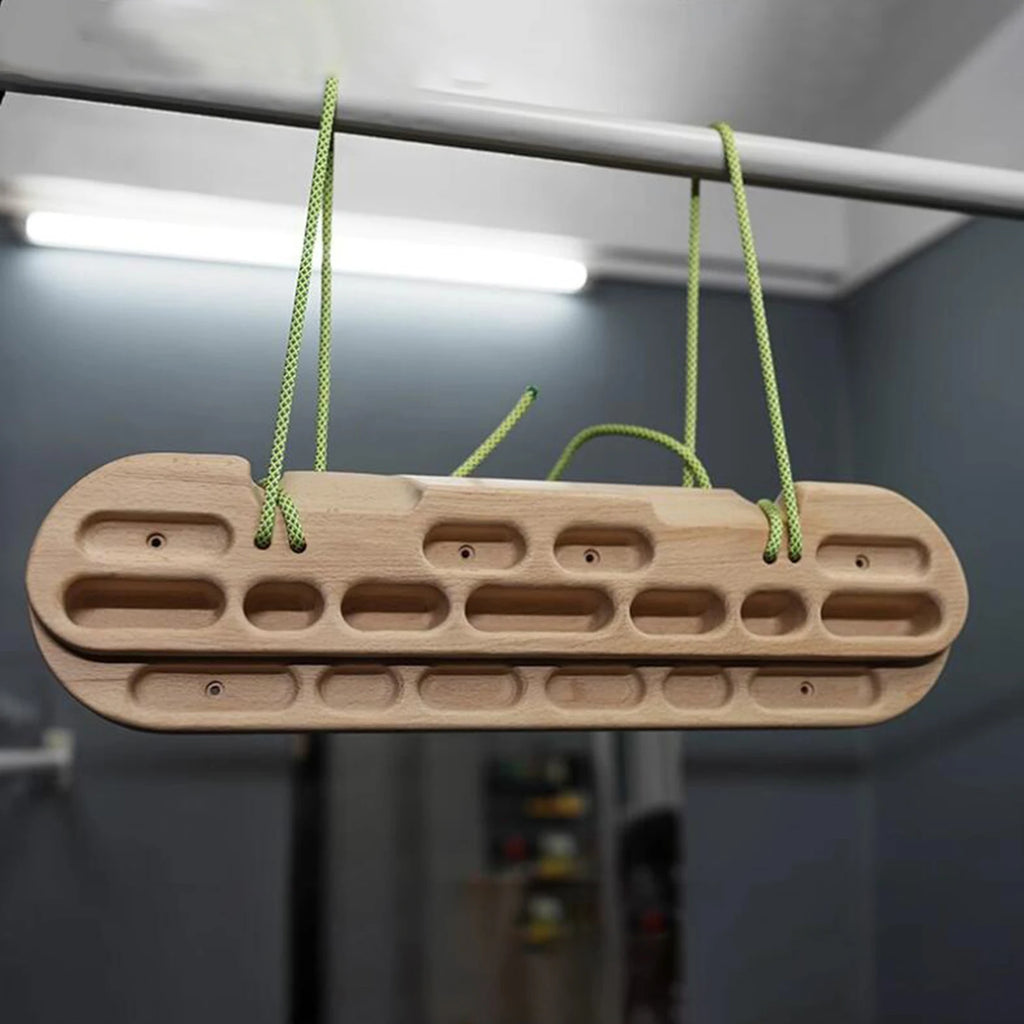 Wooden Climbing Fingerboard – Hang Board for Grip & Upper Body Training