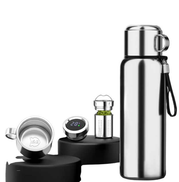 1200 mL Smart Thermos Bottle with Temperature Display – Keep Hot & Cold, Outdoor Sport Water Bottle