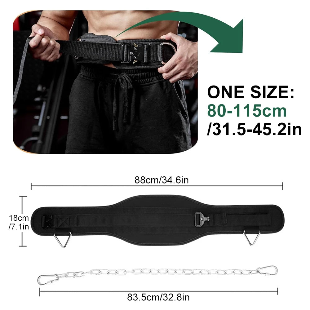 Weight Lifting Belt – Adjustable Gym Support Belt for Squats & Strength Training