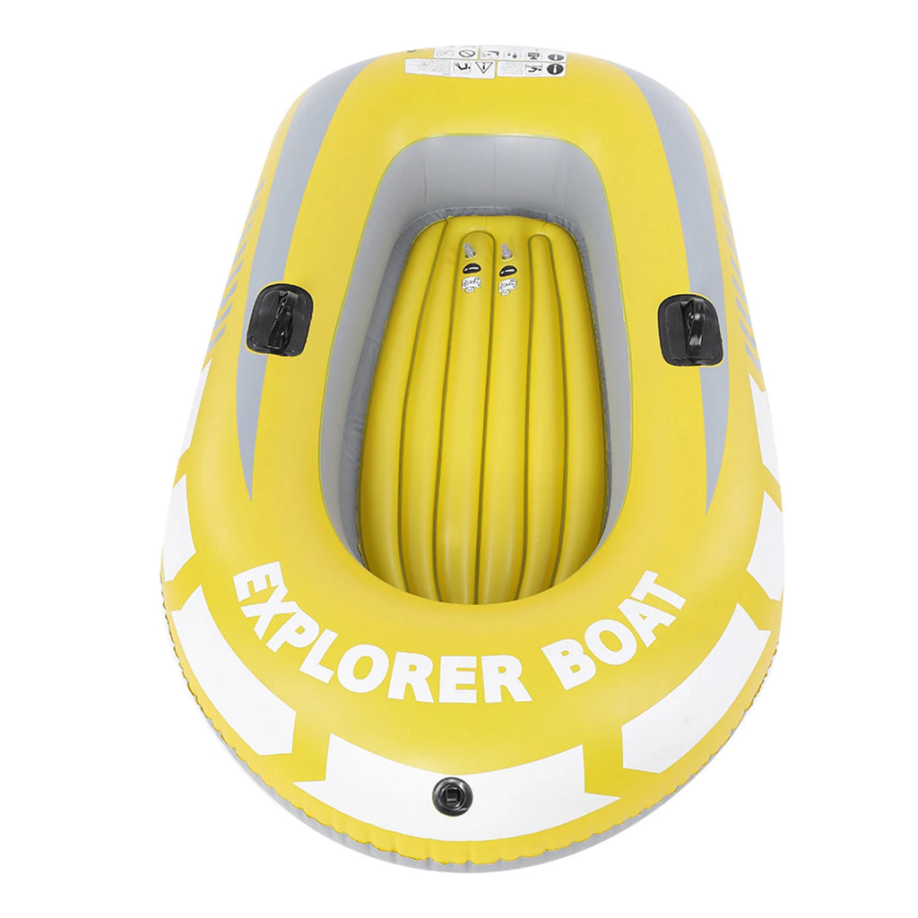 Inflatable PVC Kayak Canoe for 2 Persons – Lightweight Rowing Boat for Fishing & Drifting