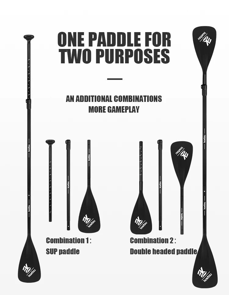 2-in-1 Aluminum SUP & Kayak Paddle with Nylon Blade – Adjustable and Lightweight