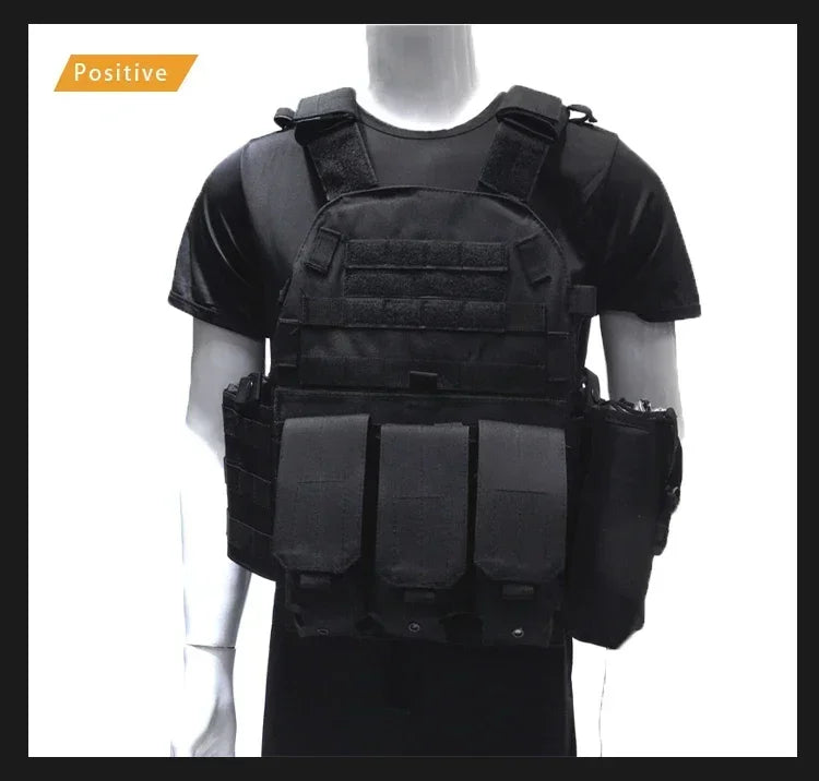 Tactical Molle Vest with Adjustable Straps – Outdoor Training & Utility Gear