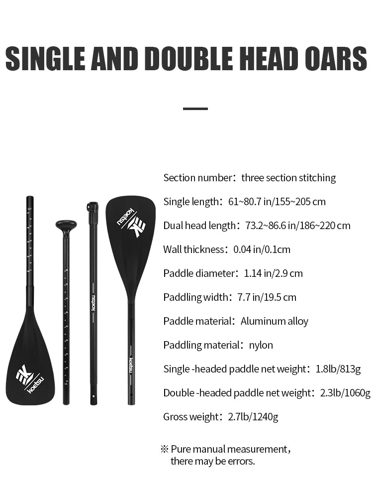 2-in-1 Aluminum SUP & Kayak Paddle with Nylon Blade – Adjustable and Lightweight