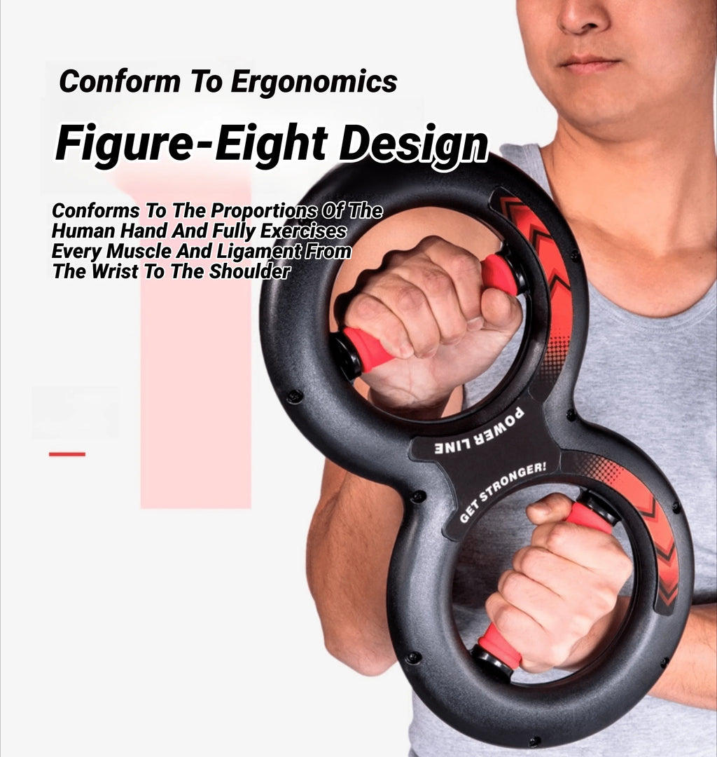 8-Shape Hand Grip Strength Trainer – Forearm & Wrist Spring Exerciser