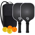 Pickleball Paddle Set – Graphite Carbon Fiber, USAPA Approved, Lightweight Racquets for Indoor & Outdoor