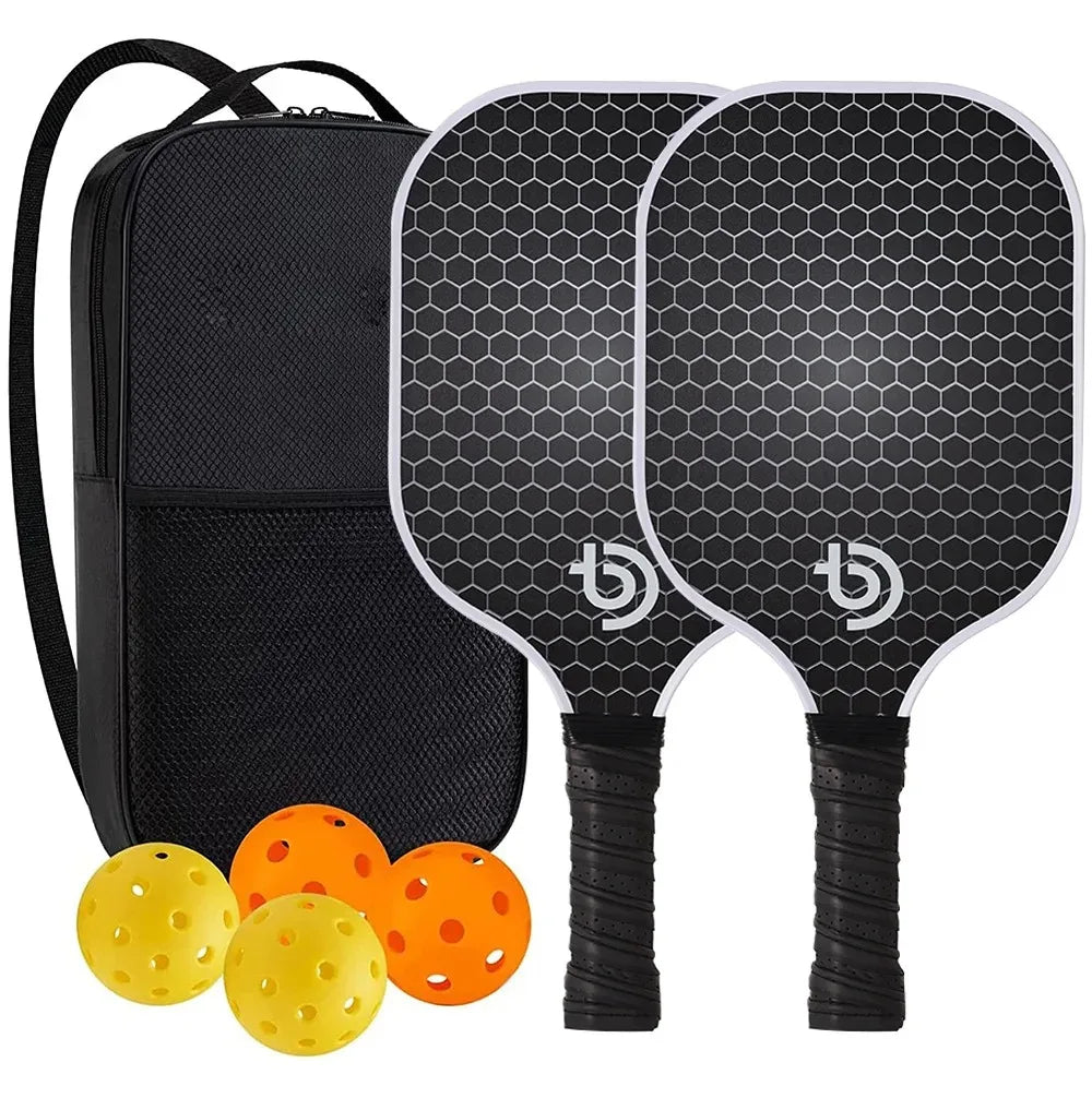 Pickleball Paddle Set – Graphite Carbon Fiber, USAPA Approved, Lightweight Racquets for Indoor & Outdoor