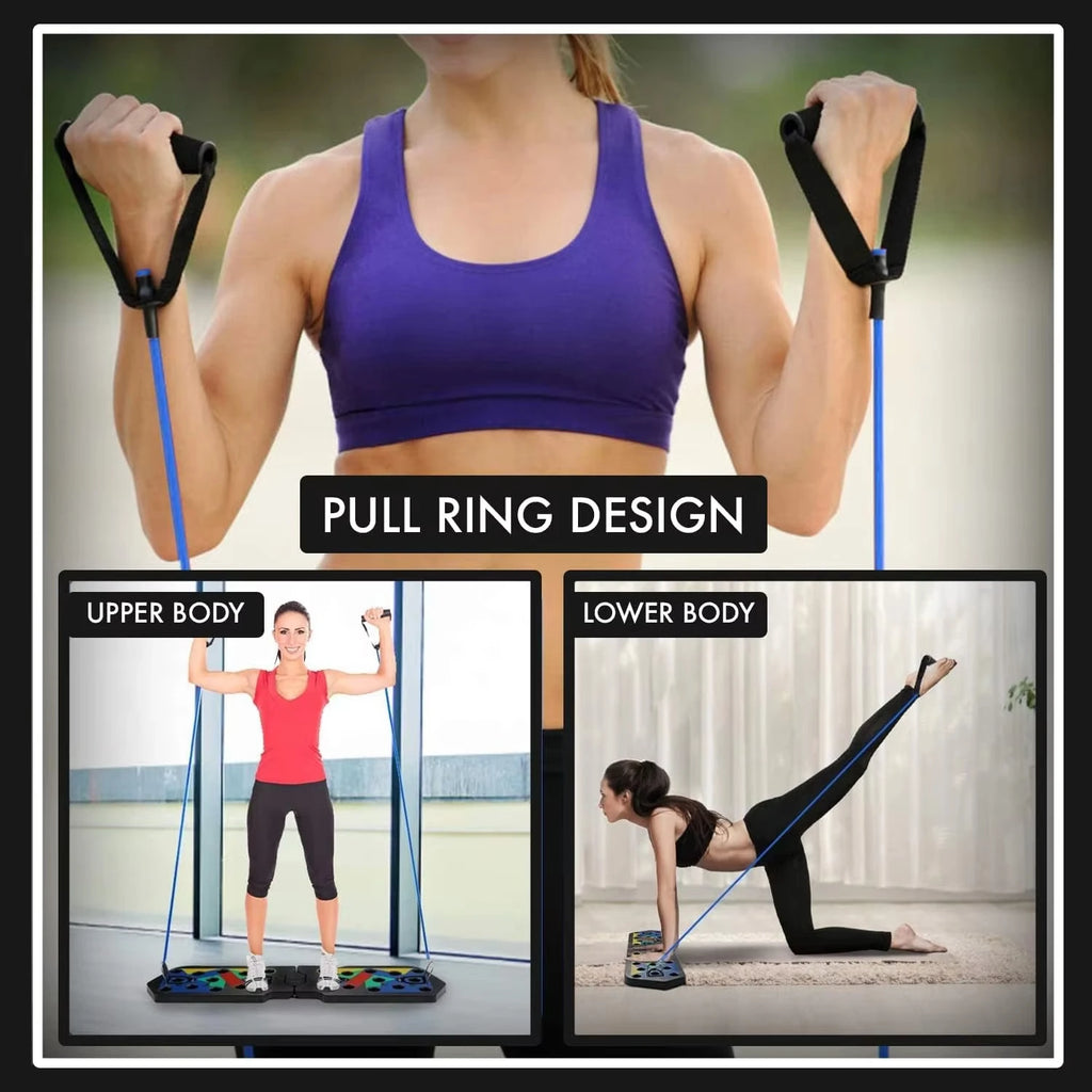 Foldable Push-Up Training Board with Non-Slip Handles