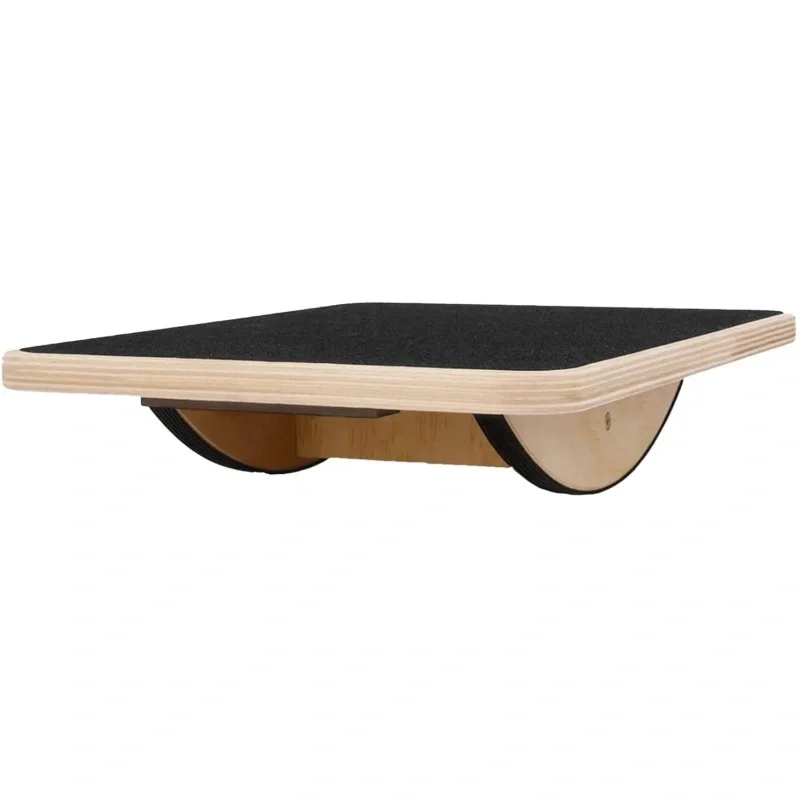 Wooden Balance Board – Anti-Slip Core Strength & Stability Trainer for Home & Office