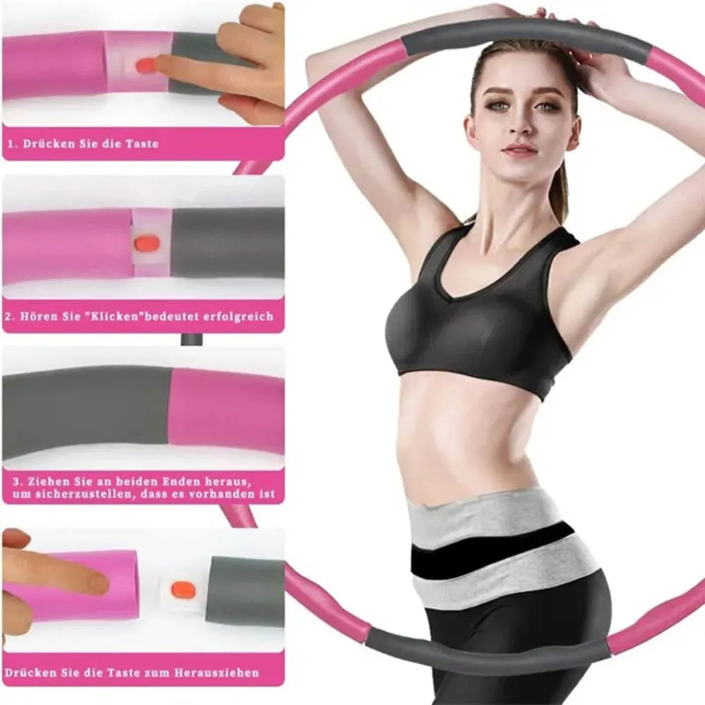 Adjustable Hula Hoop Ring – Removable Fitness Training Circle for Adults