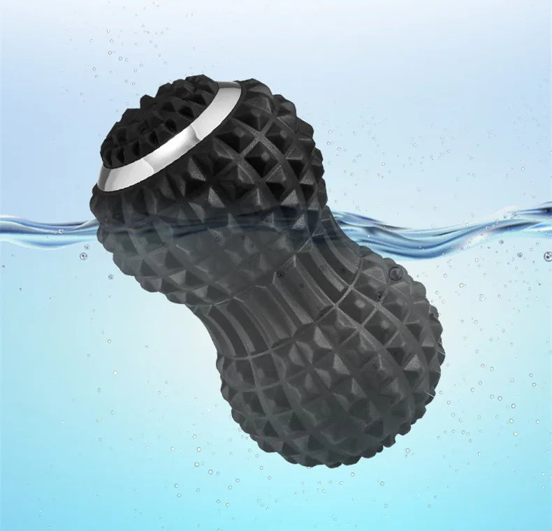 Electric Vibrating Peanut Massage Ball Foam Roller – USB Rechargeable 4-Speed Fitness Massager